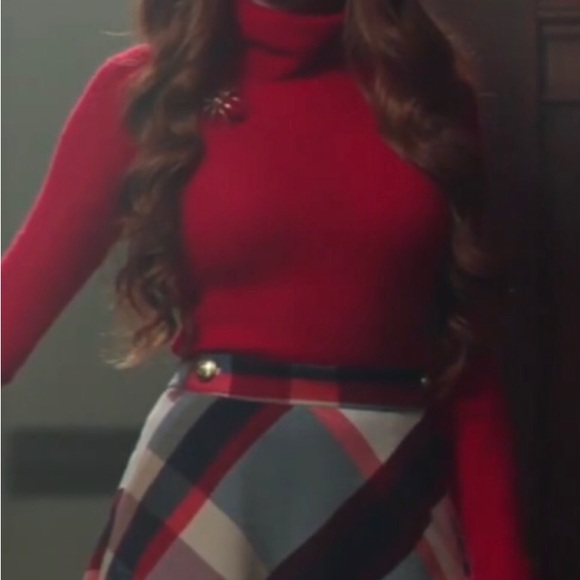 Tommy Hilfiger Cheked A-line plaid skirt - Picture 3 of 3